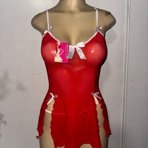 Elegant Red Lingerie Set size S/M